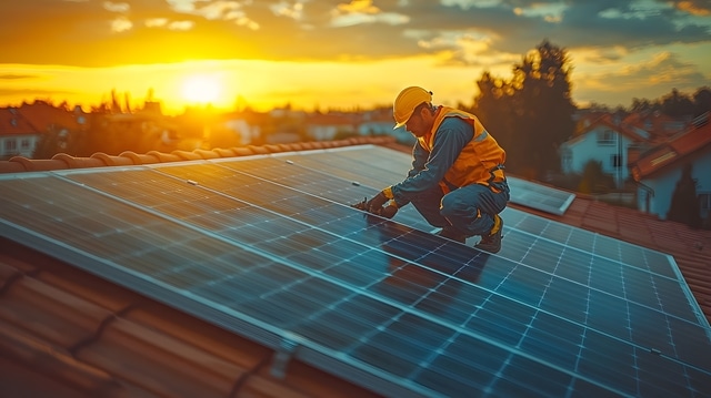 Limpieza profesional de placas fotovoltaicas en cubierta para mejorar la eficiencia energética